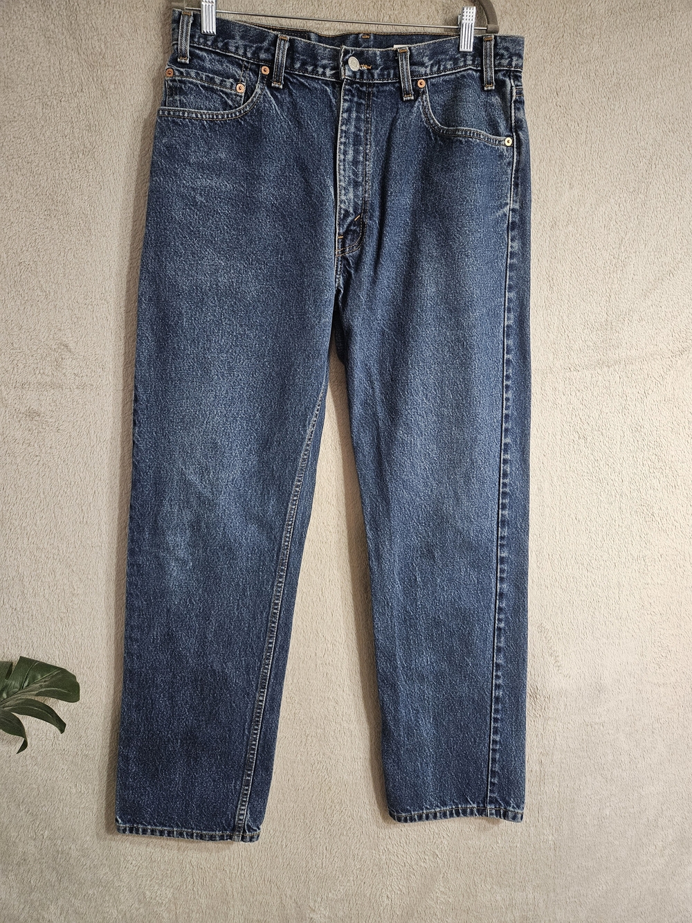 Levi's Straight-Leg Dark Blue Denim Jeans
